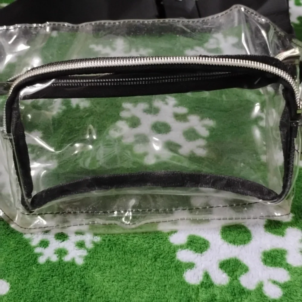 Clear Fanny Pack with Black Trim - Picture 2 of 4